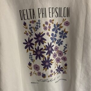 Floral Delta Phi Epsilon Crewneck